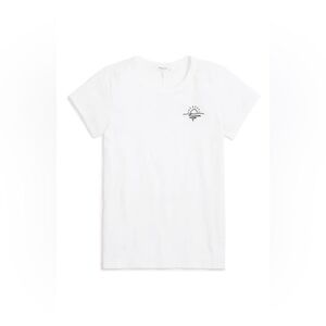 Rag & Bone Sunset Embroidered Classic White Tee. Size XS